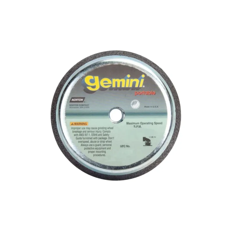 Snagging Wheel 57A, 6 in Dia, 2 in Thick, 16 Grit Aluminum Oxide