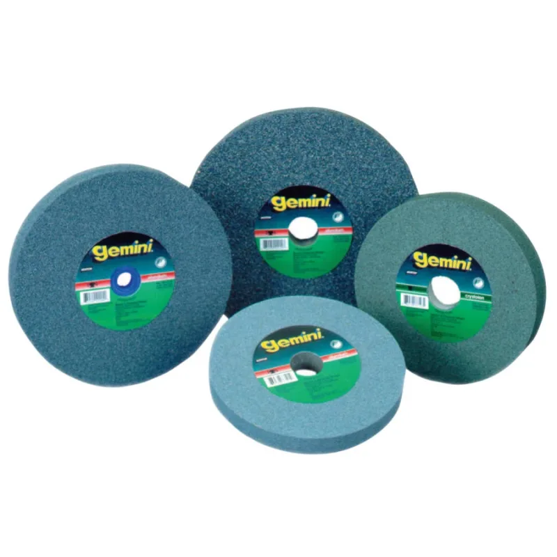 T1 Straight Gemini Bench & Pedestal Grinding Wheel, 6 in Dia x 1/2 in Thick, 1 in Arbor, Medium