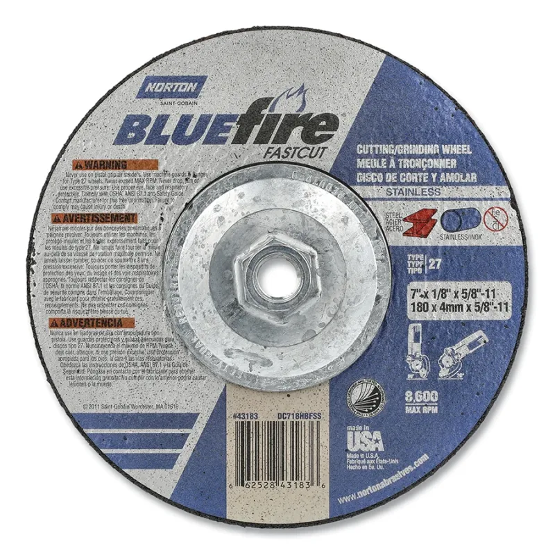 T27-7"X1/8"X5/8-11 NOR BLU F FC