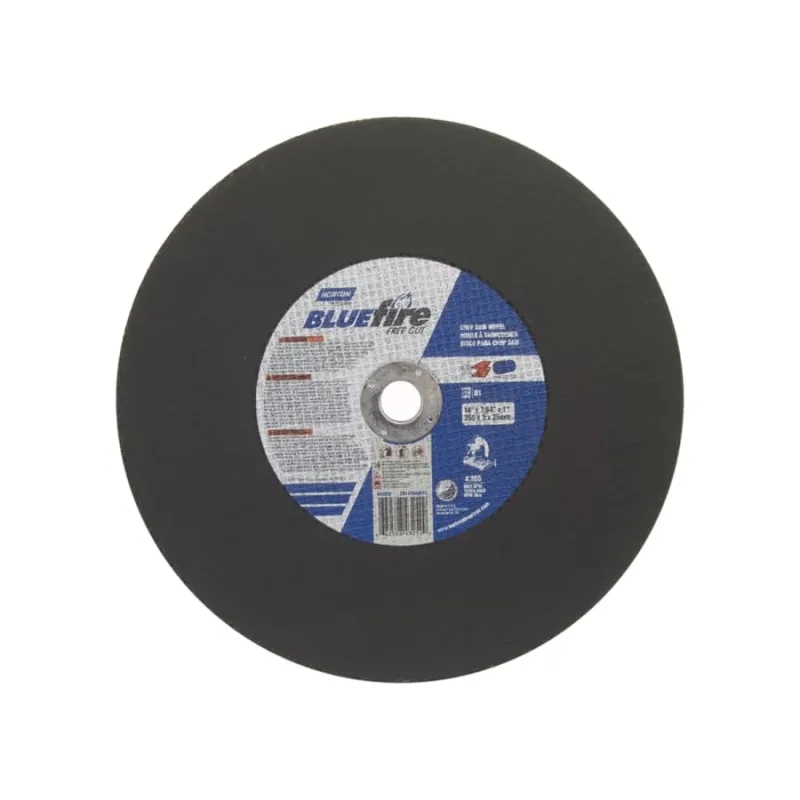 Blue Fire® Chop Saw Cut-Off Wheel, Fastcut, 14 in dia x 7/64 in Thick x 1 in Arbor, 36 Grit, Zirconia Alumina
