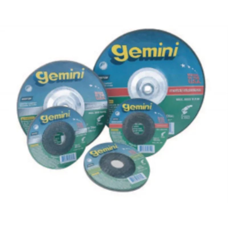 Type 28 Gemini Saucer Depressed Center Grinding Wheel, 7 X 1/4, 5/8 in-11 Arbor