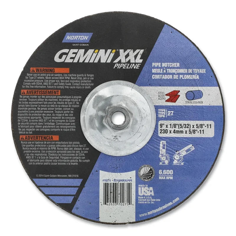 9 X 1/8 X 5/8 - 11" GEMXXL GR WH 30 V BDA TY27