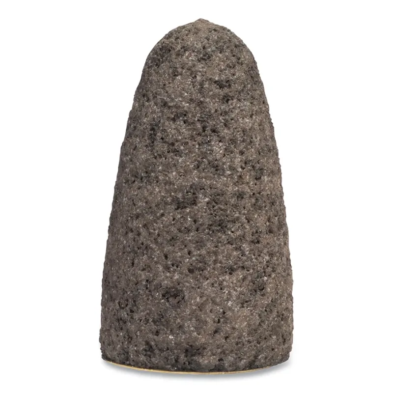Metal® Portable Snagging Cone, Type 16, 2 in dia, 3 in Thick, 3/8 in-24 AH, 20 Grit, Aluminum Oxide 57A