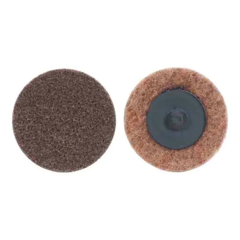 Bear-Tex Rapid Prep Non-Woven Quick-Change Disc, 3 in dia, 80 Grit, 20000 RPM, Aluminum Oxide