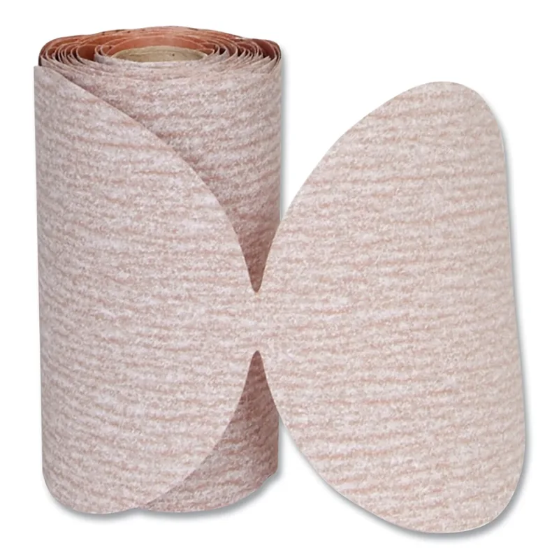 A275OP Paper Disc Roll, Aluminum Oxide, Very Fine Grit, 5 in dia, P220, PSA
