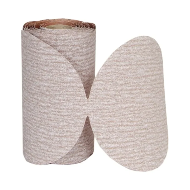 A275OP Paper Disc Roll, Aluminum Oxide, Very Fine Grit, 6 in dia, P220, PSA