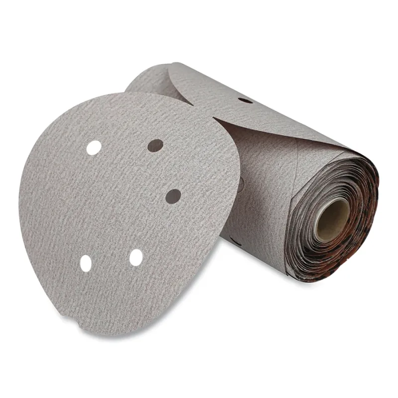 A275OP Paper Disc Roll, Aluminum Oxide, Fine Grit, 6 in dia, P180, PSA, 6 Vaccum Holes
