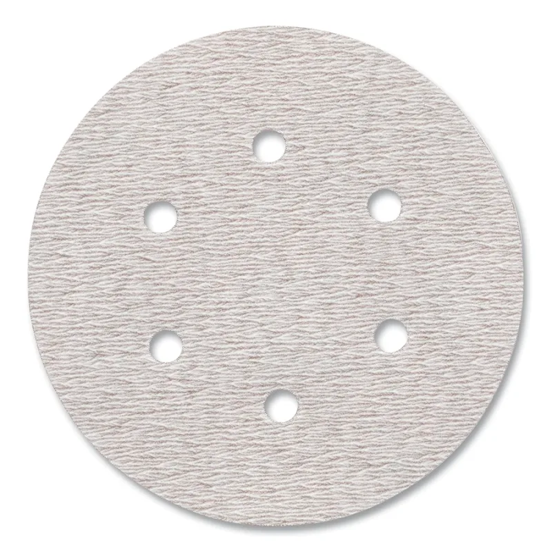 A275OP Paper Disc Roll, Aluminum Oxide, Super Fine Grit, 6 in dia, P400, Hook and Loop, 6 Vacuum Holes