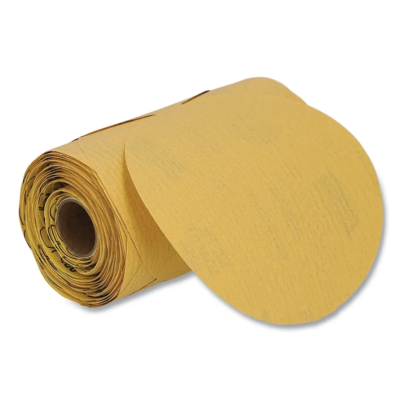 5 IN GOLD PAPER ROLL 220GRIT A296 AO 100/RL