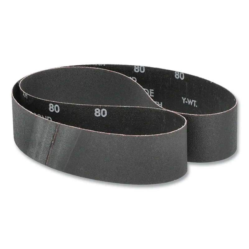 Gemini® R766 Narrow Cloth Benchstand Belt, 2 in W x 48 in L, 80 Grit, Aluminum Oxide