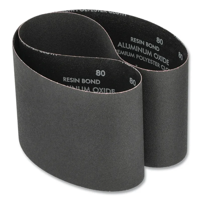 Gemini® R766 Narrow Cloth Benchstand Belt, 6 in W x 48 in L, 80 Grit, Aluminum Oxide