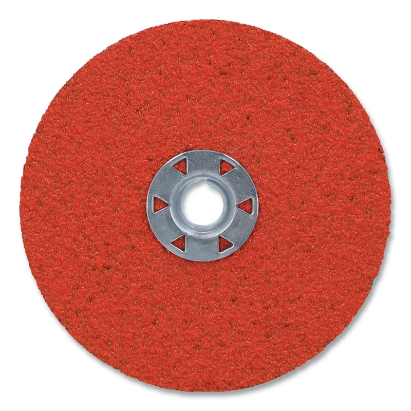 BlazeX F970 Fiber Locking Disc, Premium Ceramic Alumina, 5 in dia, 36 Grit, Speed-Change Fastener