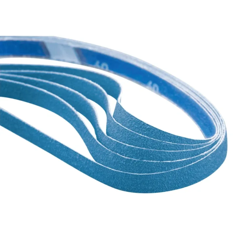 BlueFire® Cloth File Belt, R823P, 1/2 in W x 18 in L, 60 Grit, Zirconia Alumina