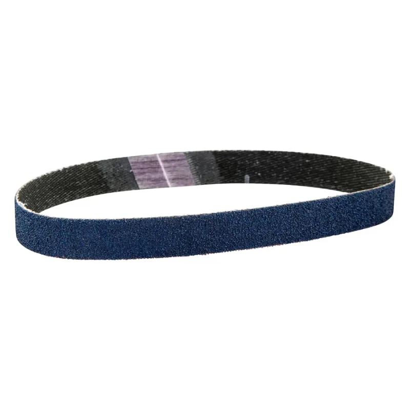 BlueFire® Cloth File Belt, R823P, 1/2 in W x 12 in L, 80 Grit, Zirconia Alumina
