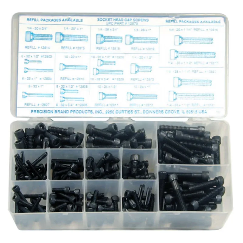 190-PC SOCKET HEAD CAP SCREW ASSORT.