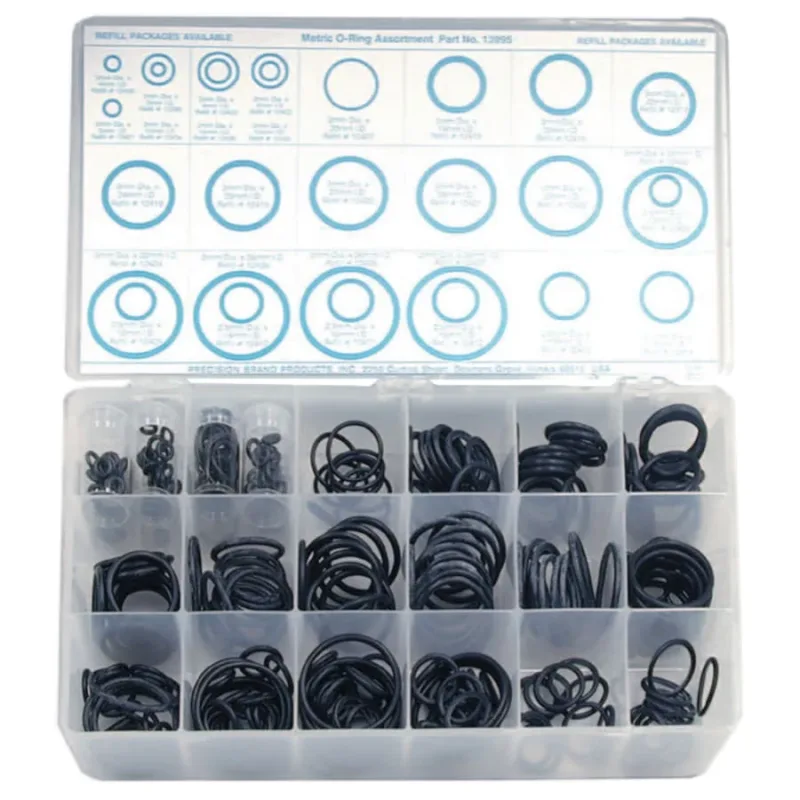 Metric O-Ring Assortments, Buna-N, 350 per set
