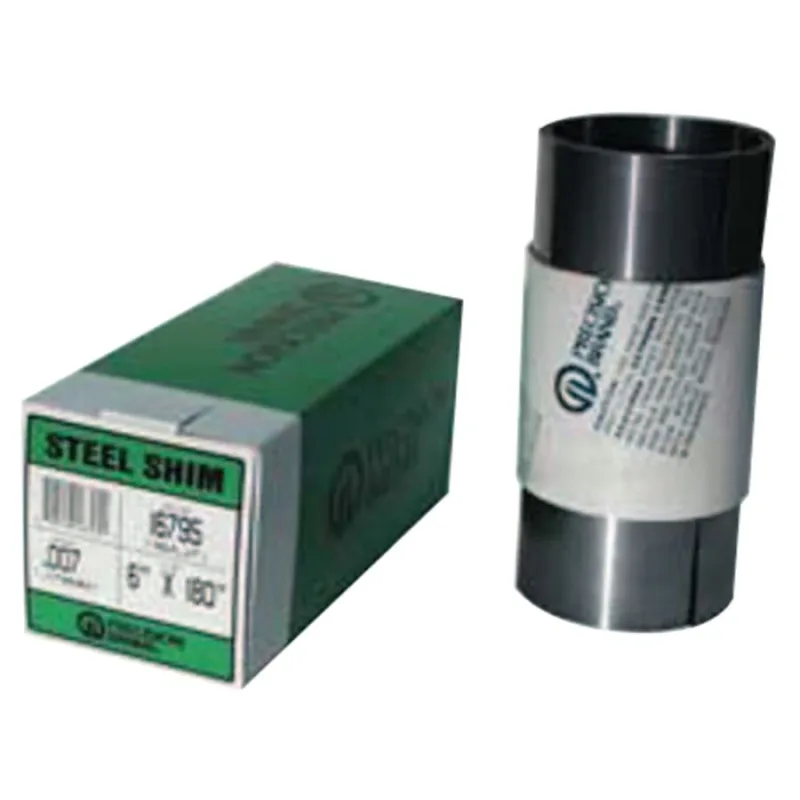Steel Shim Stock Rolls, 0.1, Low Carbon 1008/1010 Steel, 0.001" x 100" x 6