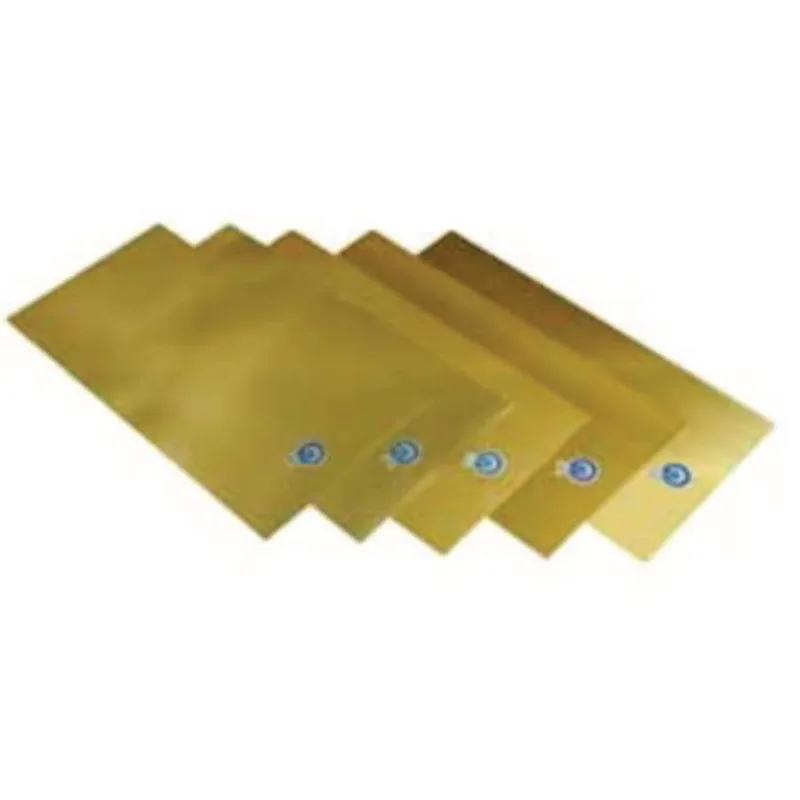 Shim Stock Flat Sheet Assortments, 6 X 12", .001 - .015" Thick, Brass,12/Pk