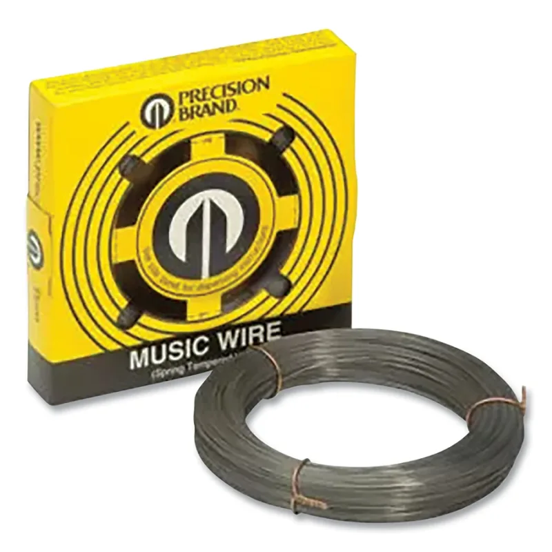 Music Wire, Round, 0.026 in Wire dia, +/-0.0004 in, Approximate 555 ft per lb, 1 lb Coil
