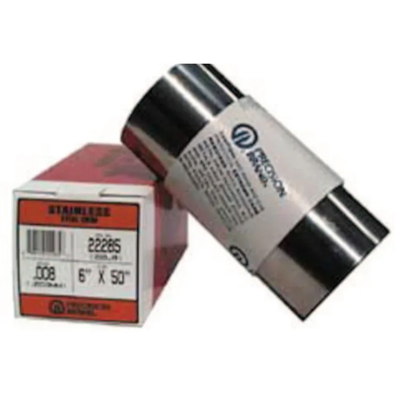 Stainless Steel Shim Stock Rolls, 0.1, Stainless Steel 302, 0.0005" x 50" x 6