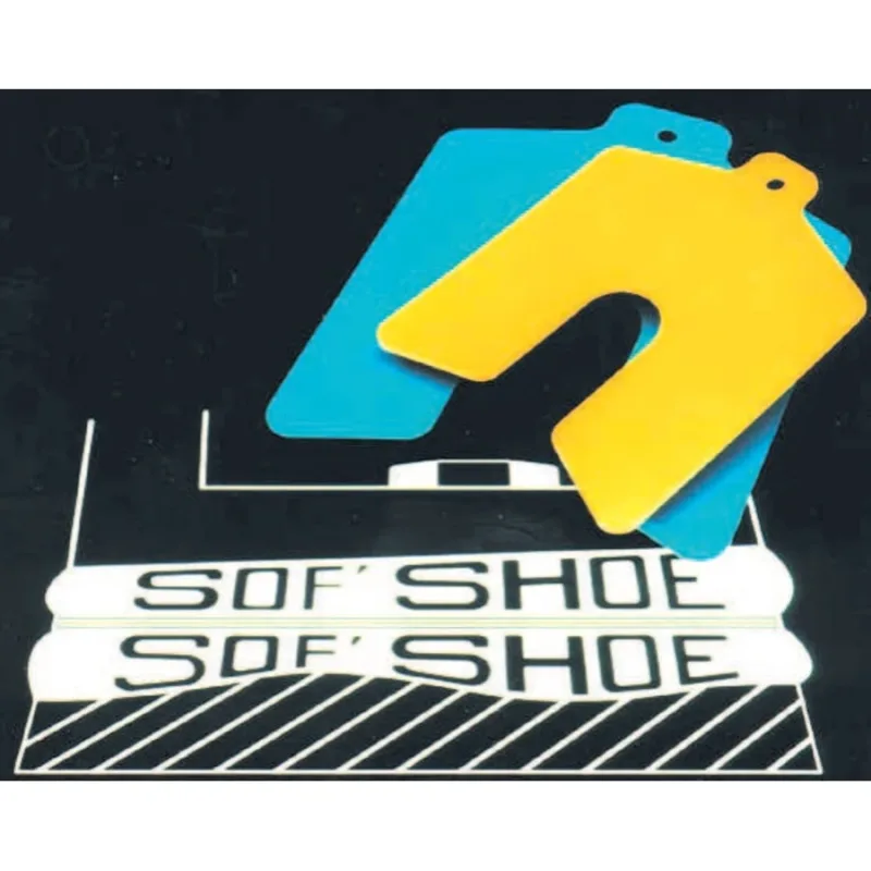 Sof Shoe Shims, 0.05, Elastomer, 0.02" x 3" x 3