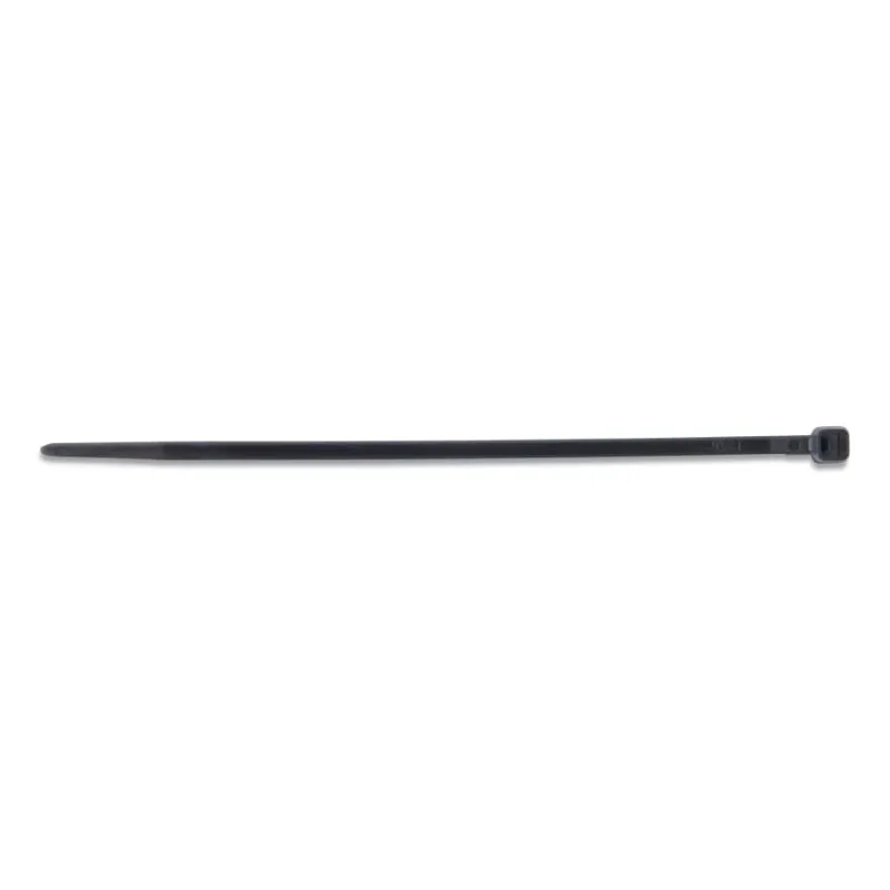 Miniature Cable Ties, 18 lb Tensile Strength, 4 in L, Black, 100/Bag