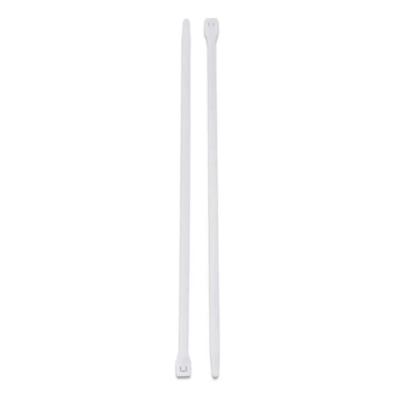 Standard Cable Ties, 75 lb Tensile Strength, 8 in, Natural, 100/Bag
