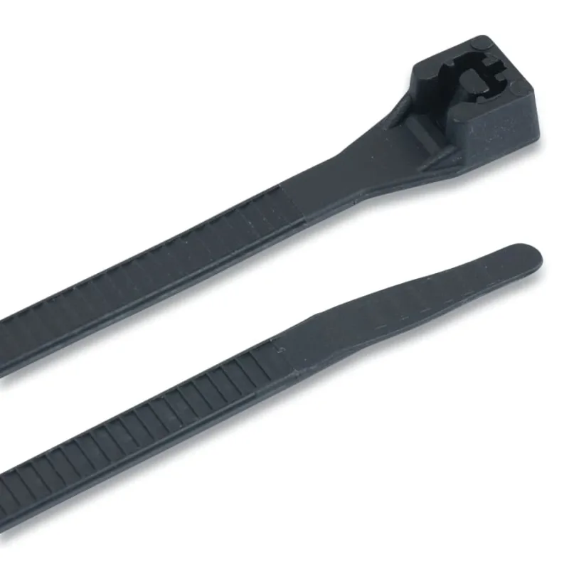 Standard Cable Ties, 75 lb Tensile Strength, 4 1/4 in x 12 in, Black