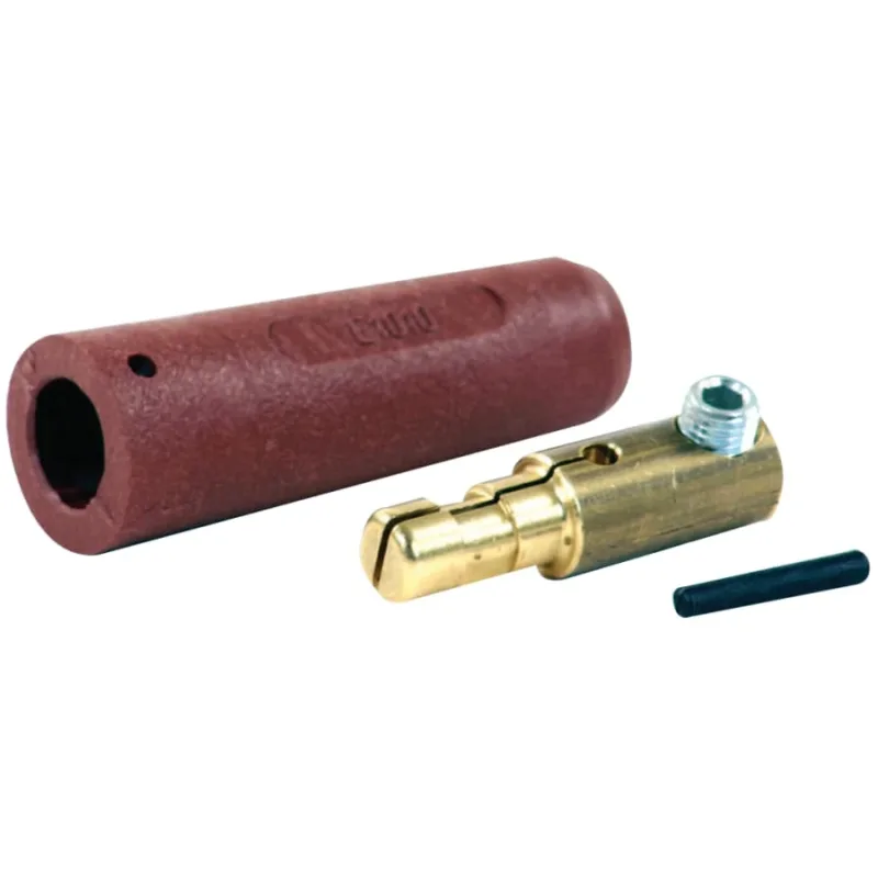 Cam-Lok® F Series Connector, Male Plug, #4-#8 Capacity, Red
