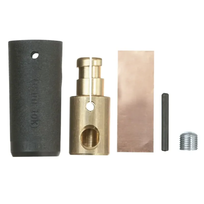 F Series E1012 Plug, 3/0 to 4/0 AWG Cap, Cam-Lok™ Single Pole Connector, Set Screw, Male, Black