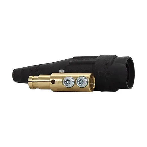 Cam-Lok® F Series Connector, Male Plug, 2/0 Capacity, Black