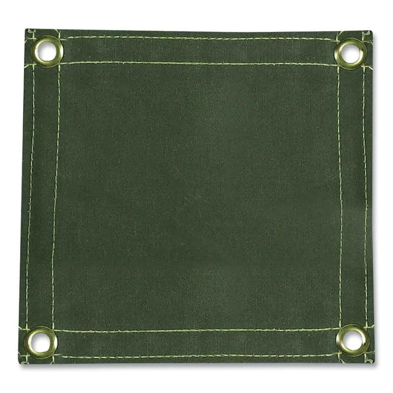 ArcShield® Welding Curtain, 583, 6 ft x 10 ft, 12 oz Duck Canvas, Olive