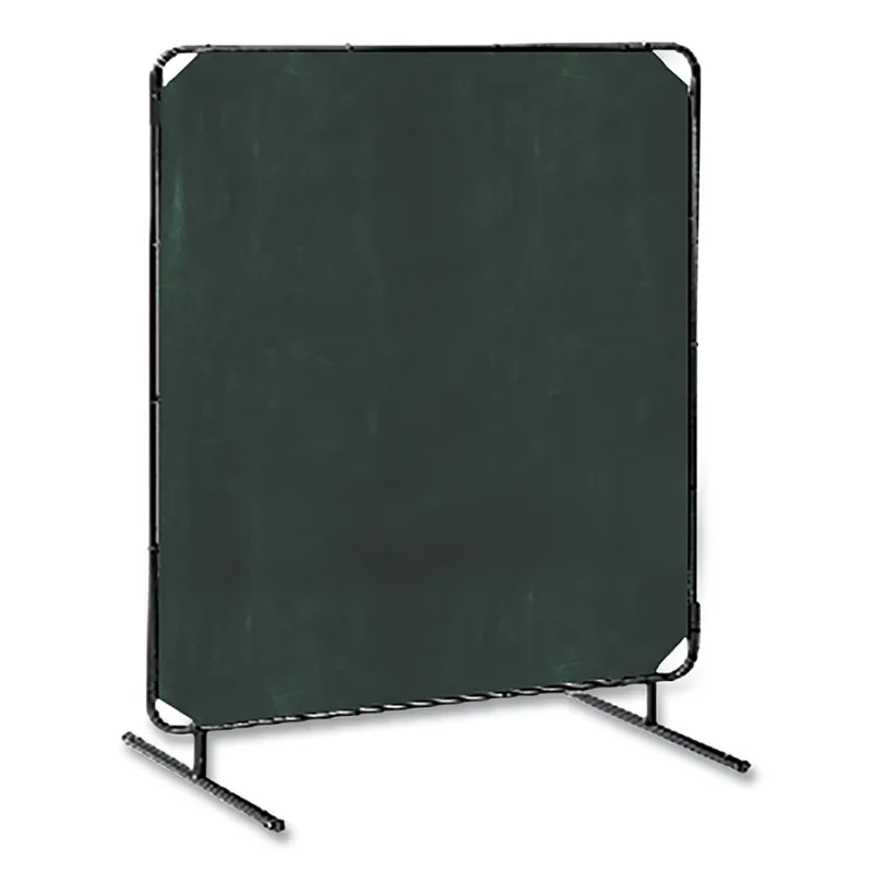 ArcShield® Portable Welding Screen, 6 ft x 10 ft, 14 mil Vinyl/Tubular Steel Fr, YEL Transparent/BLK Fr, 1 Panel
