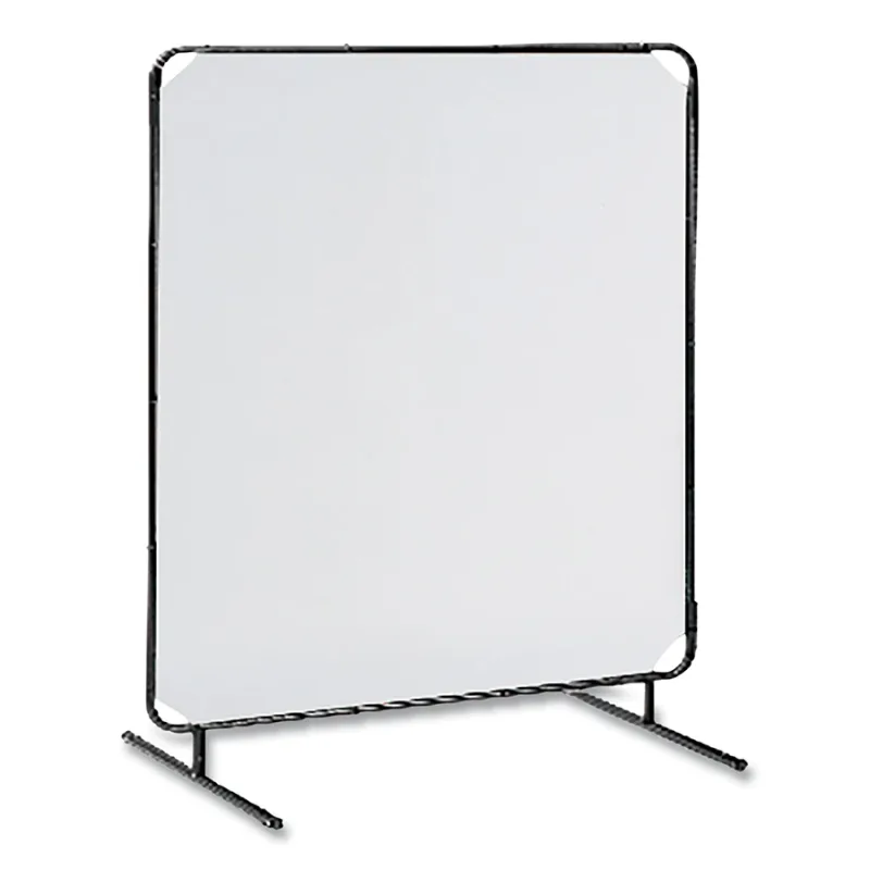 ArcShield® Portable Welding Screen, 6 ft x 10 ft, 16 mil Vinyl/Tubular Steel Fr, Clear/BLK Fr, 1 Panel