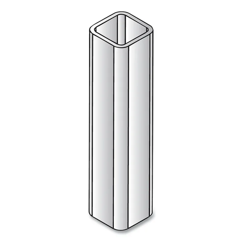 Track Mounted Rolling Curtain System, 1.25 in W x 6 ft L, Metallic, Galv Steel, Column, Floor Mount