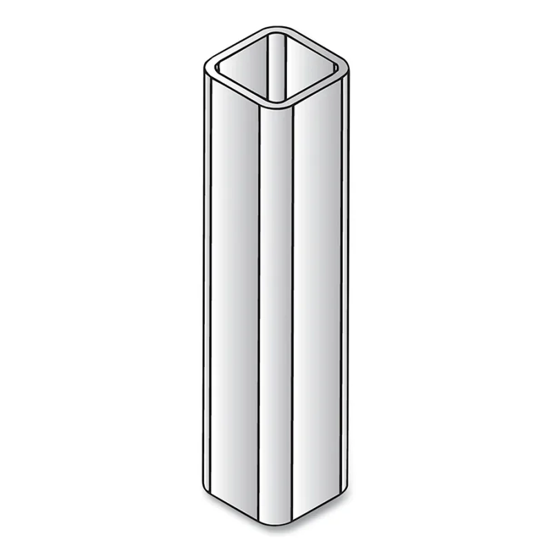 Track Mounted Rolling Curtain System, 1.25 in W x 8 ft L, Metallic, Galv Steel, Column, Floor Mount