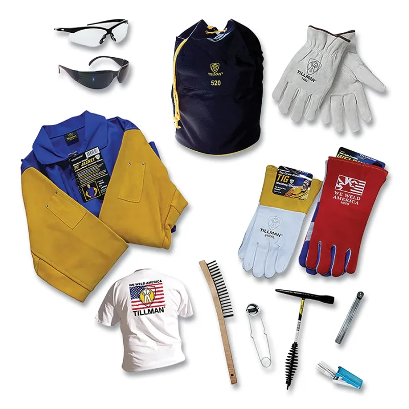 Premium Protection Kit, TKIT6, Includes Free T-Shirt (XL), Gloves (MED/MED), Safety Glasses, Welding Jacket (XL), and More