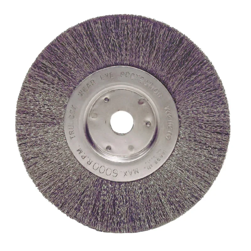Narrow Face Crimped Wire Wheel, 6 D x 3/4 W, .014 Steel, 6,000 rpm, Retail Pack