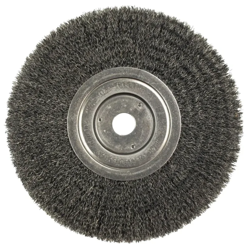 8 in Narrow Face Crimped Wire Wheel, 0.0104 in Steel Fill, 3/4 in Arbor Hole