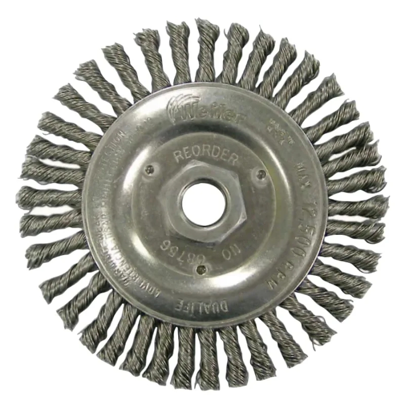 Roughneck® Stringer Bead Wheel, 5 in dia x 3/16 in Face W x 5/8 in-11 UNC x 0.020 in, 12500 RPM, 1 EA/EA