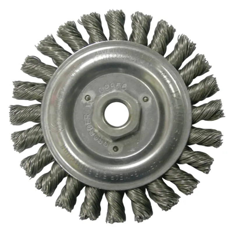 Roughneck® Stringer Bead Wheel, 6 in D x 3/16 W, .02 Stainless Steel, 12,500 rpm