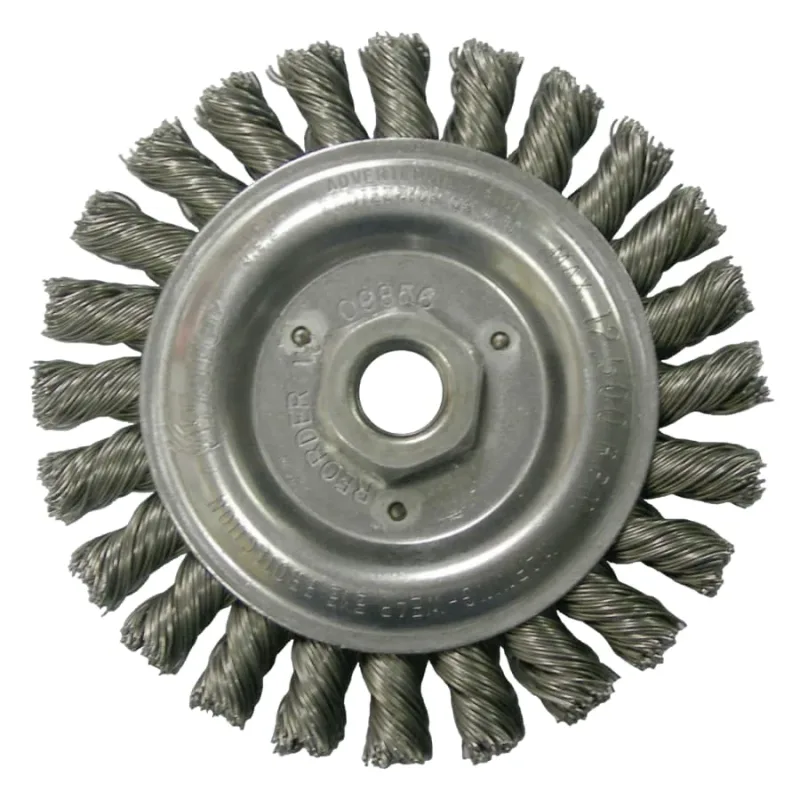 Roughneck® Stringer Bead Wheel, 5 in D x 1/2 in W, .023 Steel Wire, 12,500 rpm