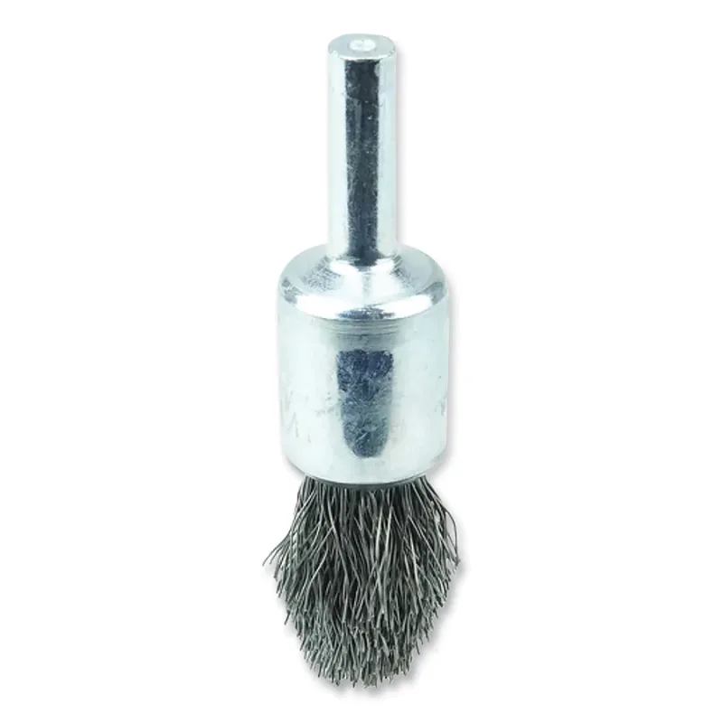 Controlled Flare End Brush, Steel, 1/2 in dia, 25000 RPM