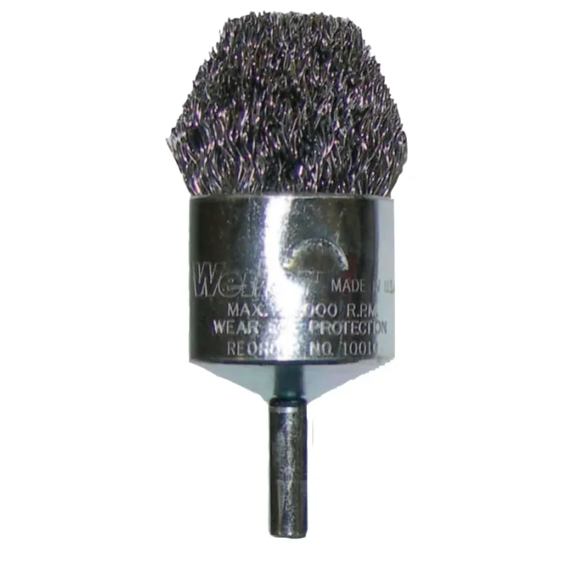 Controlled Flare End Brushes, Steel, 22,000 rpm, 3/4" x 0.014