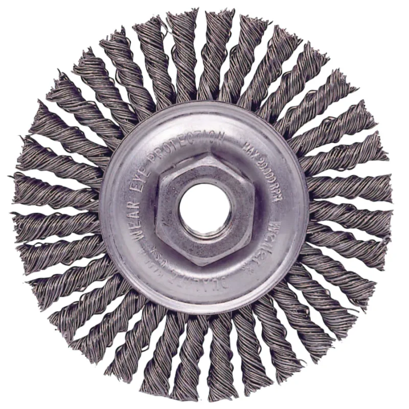 Roughneck® Stringer Bead Wheel, 4 in D x 3/16 W, .02 in Wire, 1/2"-13 UNC Nut