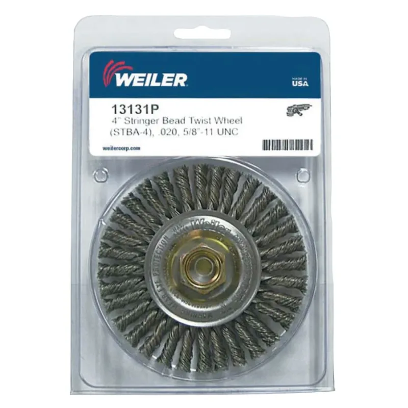 Roughneck® Stringer Bead Wheel, 4 in dia x 3/16 in Face W x 5/8 in-11 UNC x 0.020 in, 20000 RPM, 5 EA/CTN