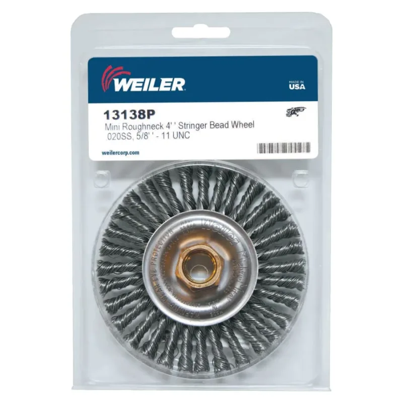 Roughneck® Stringer Bead Wheel, 4 in dia x 3/16 in Face W x 5/8 in-11 UNC x 0.020 in, 20000 RPM, 5 EA/PK