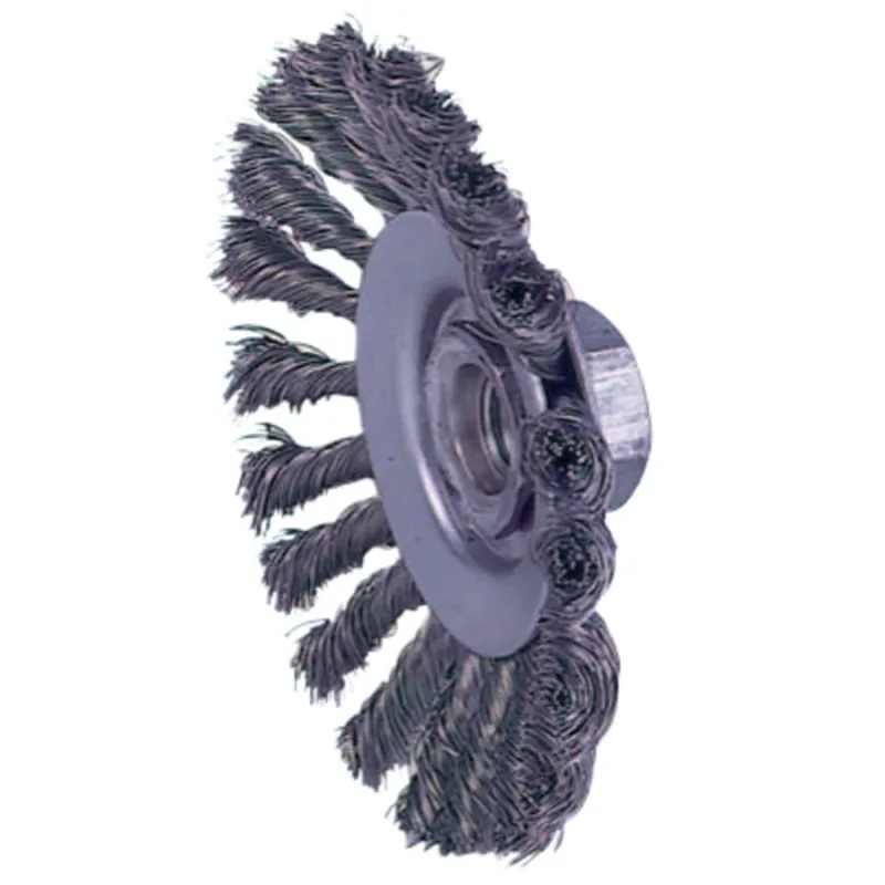 Knot Wire Bevel Wheel, 4 1/2 in D