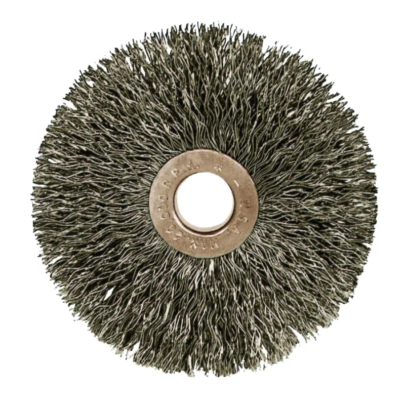 Copper Center™ Small Wire Wheel, 1 1/2 in D x 1/4 in W, .0118 Steel, 20,000 rpm