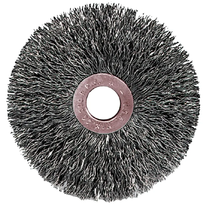 Copper Center™ Wire Wheel, 3 in D x 5/8 in W, .0118 in Steel Wire, 20,000 rpm